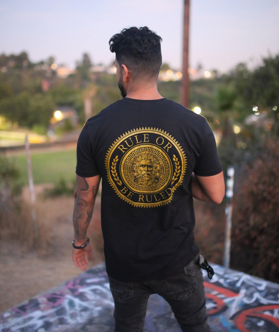 LIMITED EDITION GOLD SPARK Rule Or Be Ruled Shirt